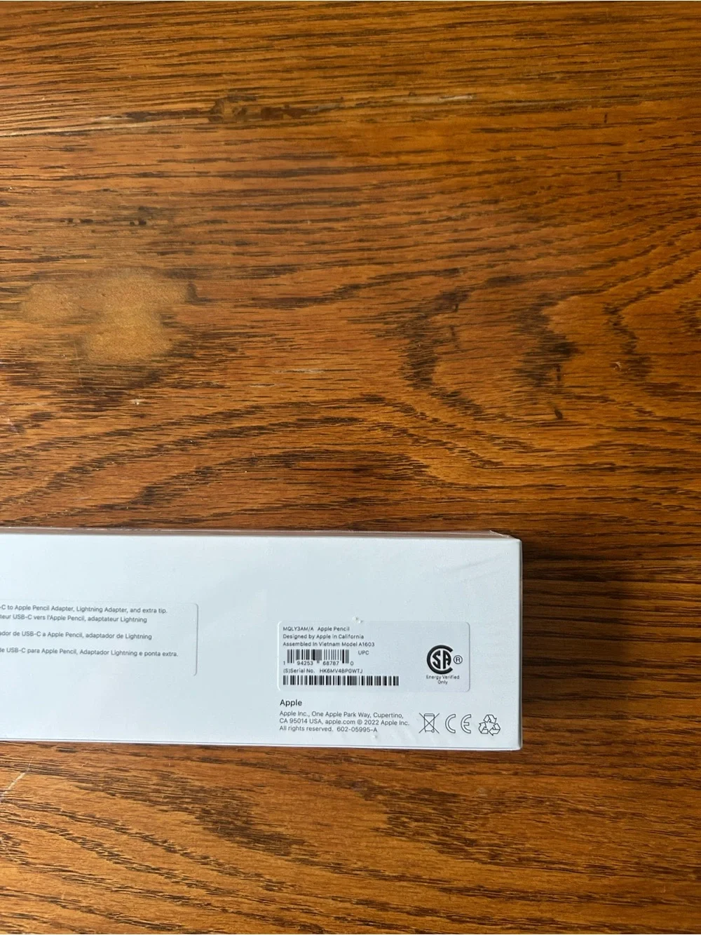 Apple Pencil White Pencil 1st generation factory sealed - Picture 3 of 3